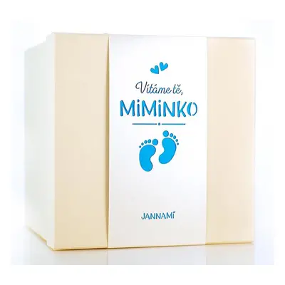 Jannami MimiBox - prázdný dárkový box s hračkou Modrý box - kluk