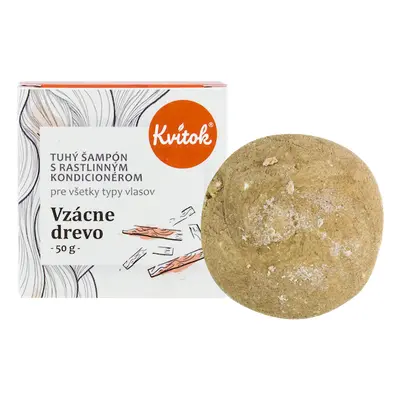 Kvítok Tuhý šampon Vzácné dřevo XXL 50g