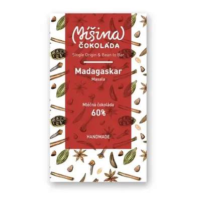 Míšina čokoláda Mléčná čokoláda 60% Madagaskar hřejivá, 50g