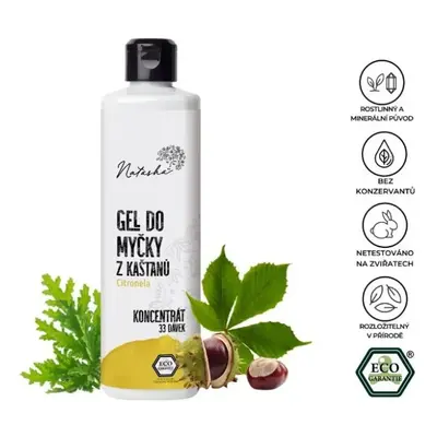 Natasha Gel do myčky z kaštanů Citronela koncentrát, 0,5l