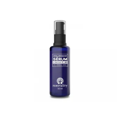 Renovality Hyaluronové sérum s vitamínem C a B3, 50ml