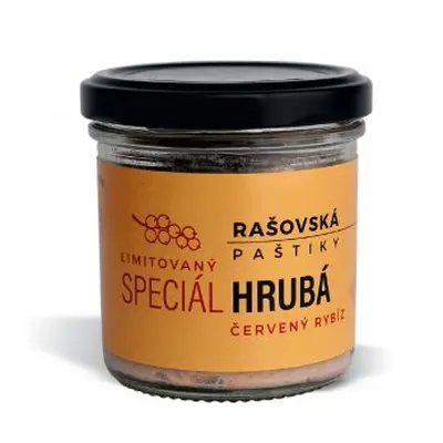 Paštiky Rašovská Limitovaná edice Hrubá Červený rybíz, 115g