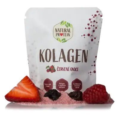 NaturalProtein Kolagen - Červené ovoce, 10g