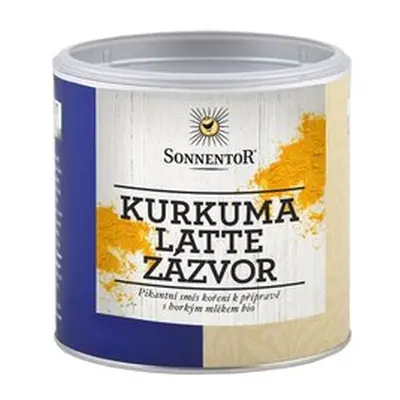 Sonnentor Kurkuma Latte zázvor - směs koření bio k přípravě nápoje, 230g