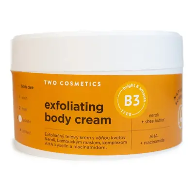 Two Cosmetics Tělový krém Exfoliating body cream s AHA kyselinami a niacinamidem, 200ml