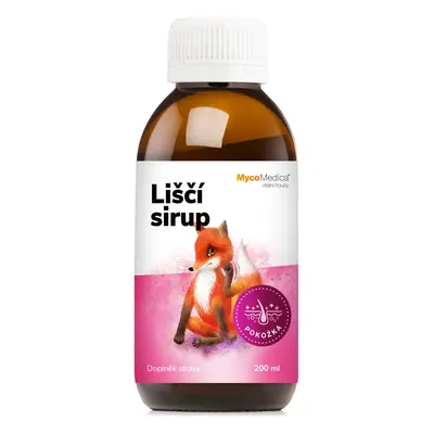 MycoMedica Liščí sirup 200 ml + tetovačka pro děti