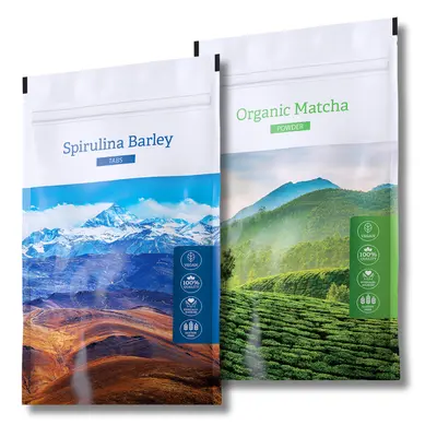 Energy Spirulina Barley Tabs. + Organic Matcha Powder