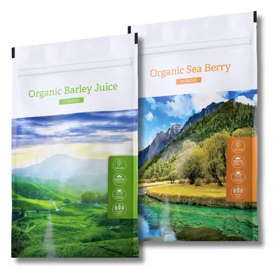 Energy Organic Barley juice Powder + Organic Sea Berry Powder