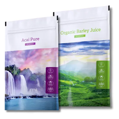 Energy Acai Pure Powder +Organic Barley Juice Powder