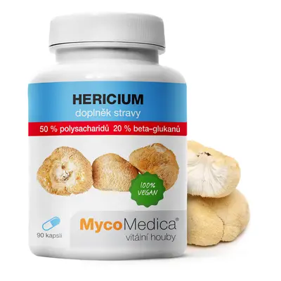 MycoMedica Hericium 50 % - Korálovec ježatý 90 kapslí