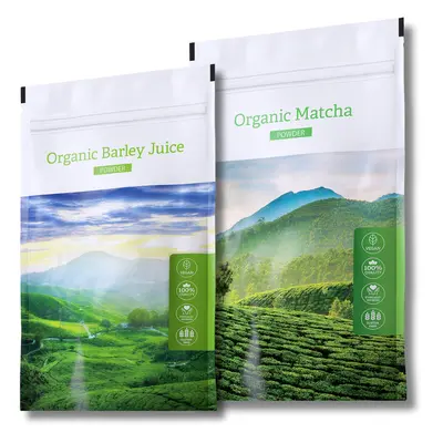 Energy Organic Barley juice Powder + Organic Matcha Powder