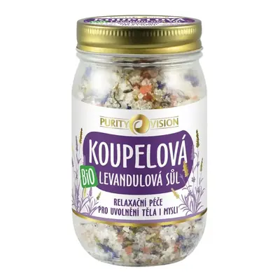 Purity Vision BIO Levandulová koupelová sůl 400 g