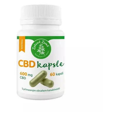 Zelená země CBD kapsle 600 mg CBD - 60 ks