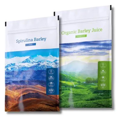 Energy Spirulina Barley Tabs. + Organic Barley juice Powder