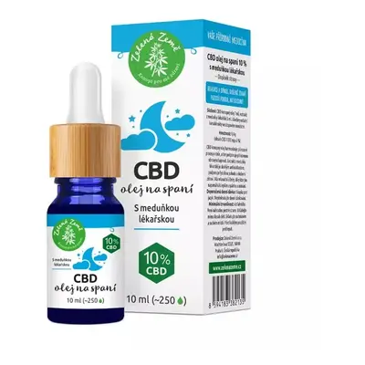 Zelená země CBD kapky na spaní, 10 ml