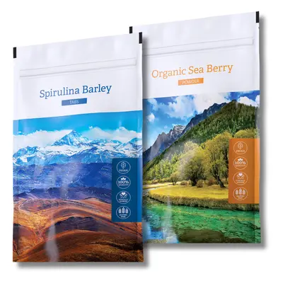 Energy Spirulina Barley Tabs. + Organic Sea Berry Powder