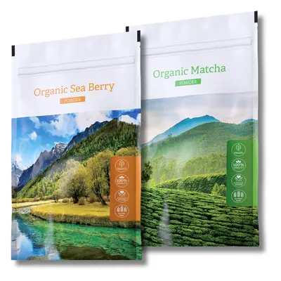 Energy Organic Sea Berry Powder + Organic Matcha Powder