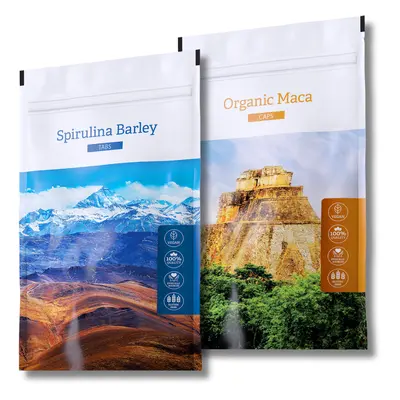 Energy Spirulina Barley Tabs. + Organic Maca