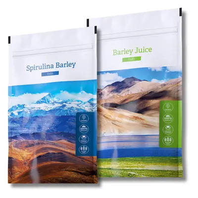 Energy Spirulina Barley Tabs. + Barley juice Tabs.