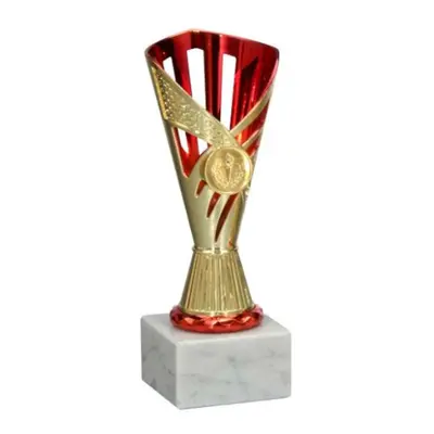 Plastová trofej | Zlato-červená Výška: 17 cm