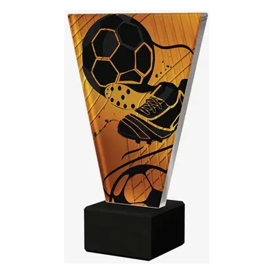 Designová skleněná trofej | Fotbal Výška: 15 cm, Průměr: 1 cm