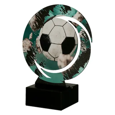 Designová kovová trofej | Fotbal Výška: 18 cm