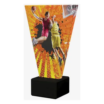 Designová skleněná trofej | Basketbal Výška: 20,5 cm, Průměr: 1cm