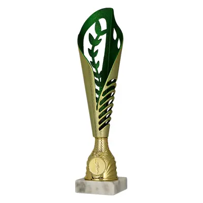 Plastová trofej | Zlato-zelený Výška: 33,5 cm