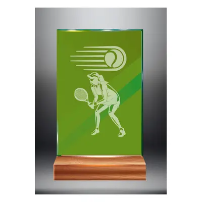 Zelená skleněná trofej | Tenis