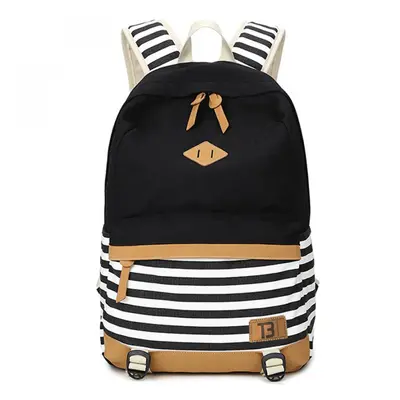 Batoh Canvas TopBags Stripe Černý 21 l