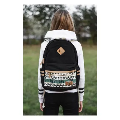 Batoh Canvas TopBags Winter Paterrn Černý 16 l