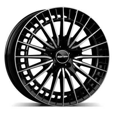 GMP QSTAR 7.5X18 5X112 ET45/66.6 černá/stříbrná