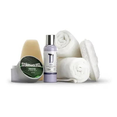 Sada na leštění a voskování vozu Stjärnagloss Polish and Wax Kit