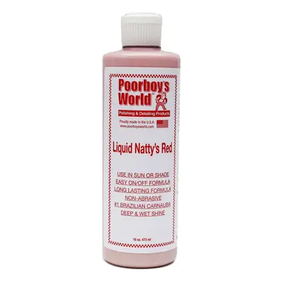 Tekutý vosk zvýrazňující hloubku a lesk Poorboy's Liquid Natty's Red Wax (473 ml)