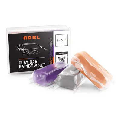 Set Clayů ADBL Clay Bar Rainbow Set (3x 50g)