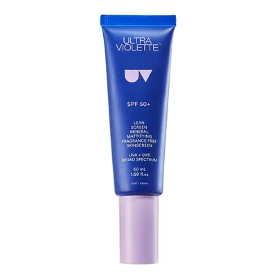 ULTRA VIOLETTE - Lean Screen SPF50+ - Minerální matující pleťový krém bez vůně