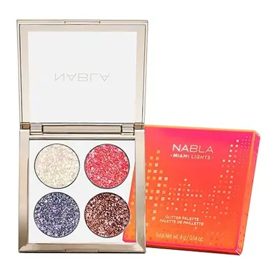 NABLA - Miami Lights Glitter Palette – Paletka očních stínů