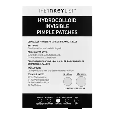 THE INKEY LIST - Hydrocolloid Invisible Pimple Patches – Náplasti proti pupínkům