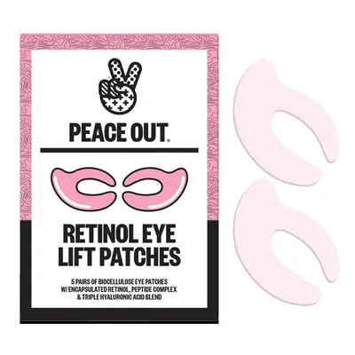 PEACE OUT SKINCARE - Retinol Eye Lift Patches – náplasti na oční okolí z biocelulózy