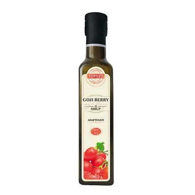 TOPVET Goji berry sirup farmářský ve skle 320 g (adaptogen)