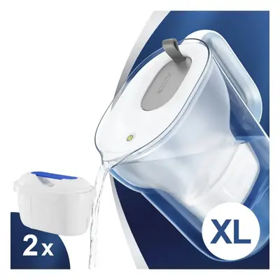 Filtrační konvice Brita Style XL šedá 3,6 l + 2 ks filtru Filter Logic FL-402H