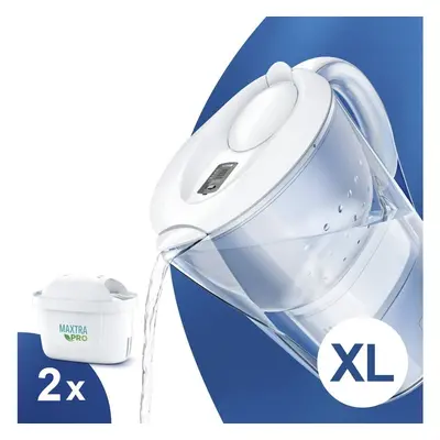 Brita Marella XL bílá filtrační konvice 3,5 l + 2 ks filtru Maxtra Pro Pure Performance