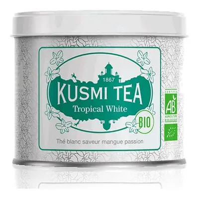 Kusmi Tea Organic Tropical White sypaný čaj v plechovce 90g