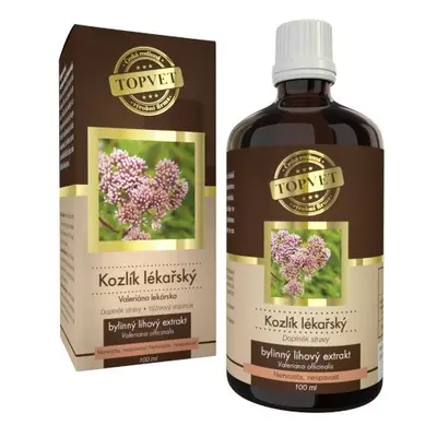 TOPVET Kozlík lékařský - Baldriánské kapky 100 ml stres, vyčerpání