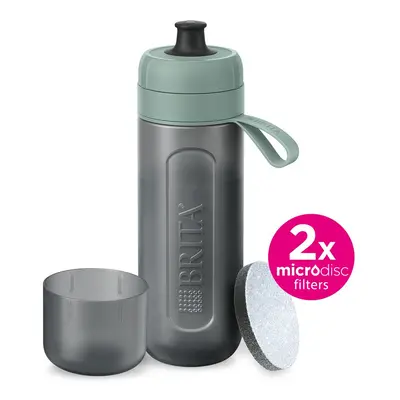 BRITA FillandGo Active filtrační láhev na vodu 0,6l, zelená + 2x filtr MicroDisc