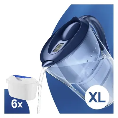 Filtrační konvice Brita Marella XL modrá + 6 ks Filter Logic FL-402H