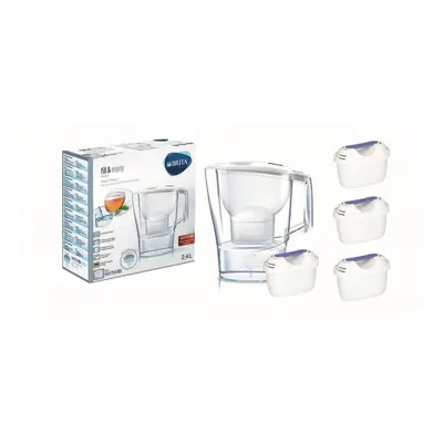 Filtrační konvice Brita Aluna Memo bílá + 4 ks Filter Logic FL-402H