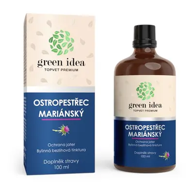 Green idea Ostropestřec bezlihová tinktura 100 ml - játra, trávení, detoxikace