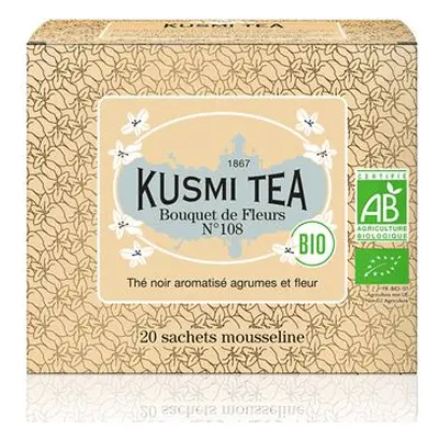 Kusmi Tea Organic Bouquet of Flowers N°108, 20 mušelínových sáčků (40 g)