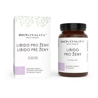 Green idea Biovitality Libido pro ženy bylinný komplex 30 tobolek - libido, stres, frigidita